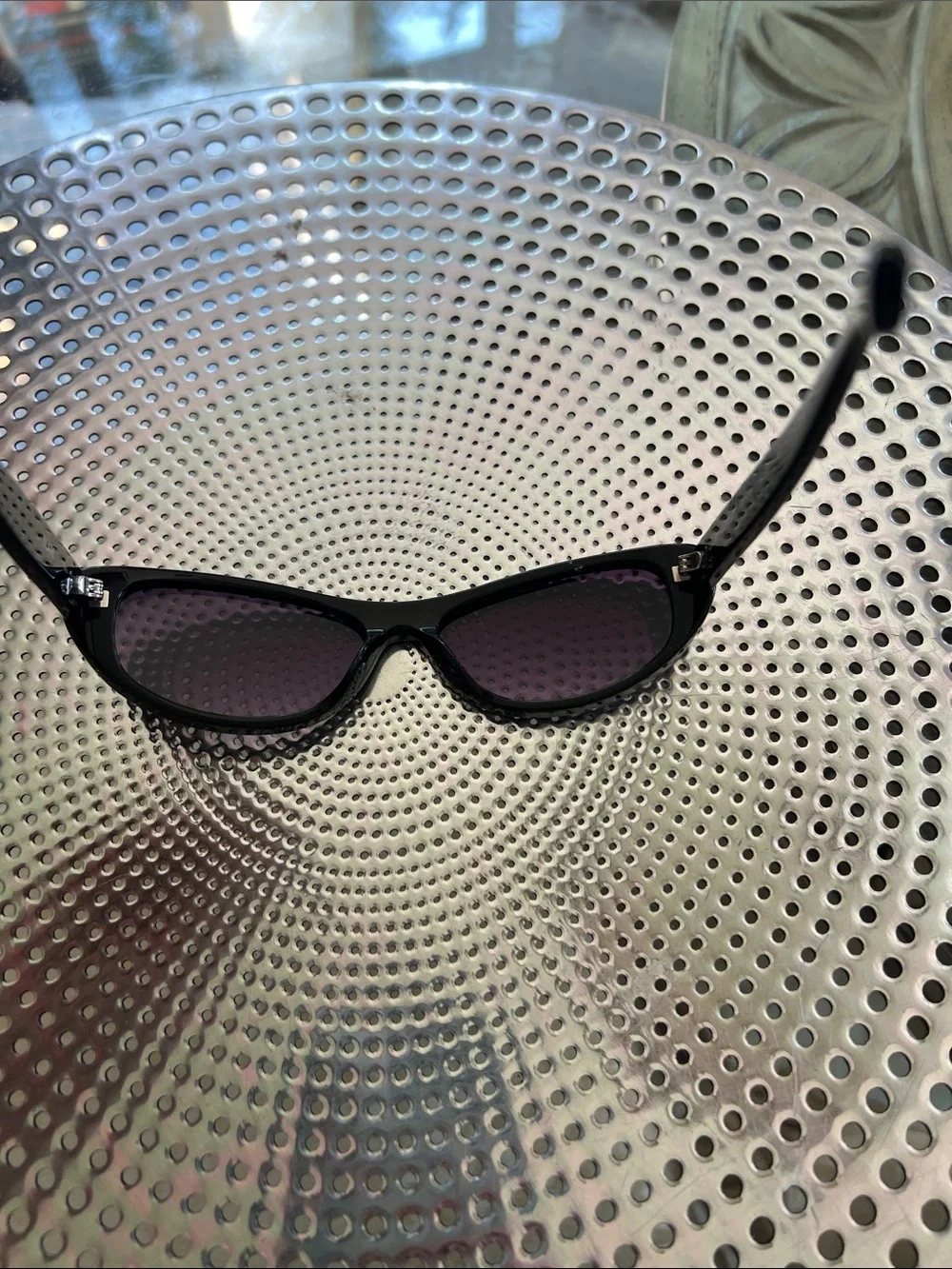 Quay Australia Black Cat-Eye Sunglasses with Dark Smoke Lenses